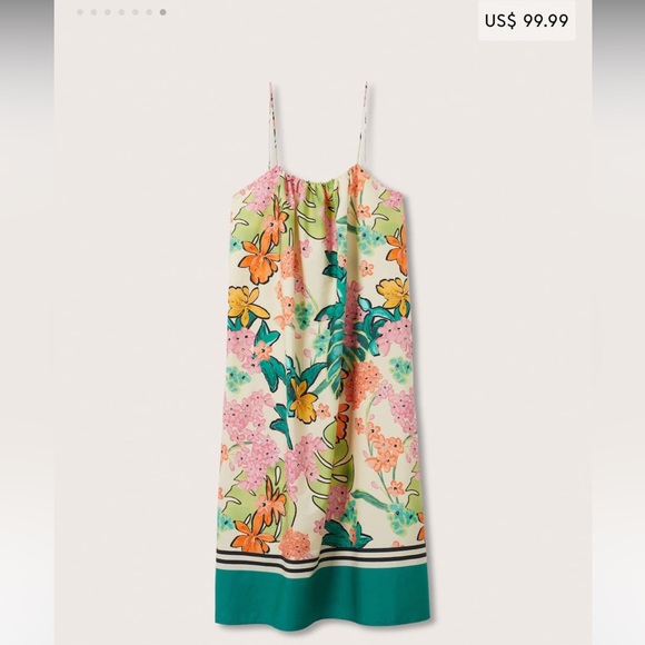 NWT Mango floral print maxi dress Size Small sold out online NWT - Picture 7 of 8